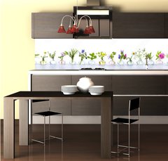 Fototapeta do kuchyn flie 260 x 60, 166862791 - Herbs for alternative medicine, natural cosmetics and kitchen