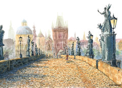 Fototapeta pltno 160 x 116, 167381357 - Charles Bridge (Prague, Czech Republic)