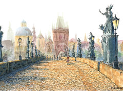 Samolepka flie 270 x 200, 167381357 - Charles Bridge (Prague, Czech Republic)