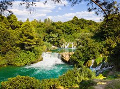 Samolepka flie 270 x 200, 16813019 - Waterfall KRKA in Croatia