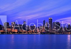 Samolepka flie 145 x 100, 16836414 - XXL - Famous Chicago Panorama