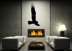 Samolepka na ze 170 x 100 cm vzor n39457613 - Silhouette of flying eagle isolated