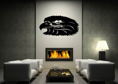 Samolepka na ze 170 x 100 cm vzor n52387511 - head of an eagle tattoo black and white