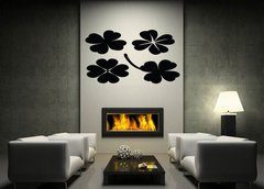 Samolepka na ze 170 x 100 cm vzor n61696749 - Four leaf clover collection, St. Patrick  s day (vector)