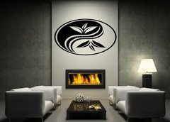 Samolepka na ze 170 x 100 cm vzor n68159211 - Black decorative Yin Yang