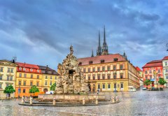 Fototapeta pltno 174 x 120, 171778400 - Parnas Fountain on Zerny trh square in the old town of Brno, Czech Republic