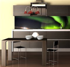 Fototapeta do kuchyně fólie 260 x 60, 17179813 - Nordlicht - severní polární záře