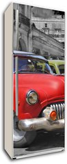 Samolepka na lednici flie 80 x 200, 17211869 - Colorful Havana cars panorama