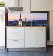 Fototapeta do kuchyn flie 180 x 60, 172816175 - Old town of Brno as seen from the town hall tower.