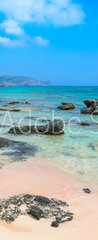 Samolepka na dvee flie 90 x 220, 172874884 - Paradise beach with turquoise water, in Elafonisi, Crete, Greece