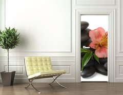 Samolepka na dvee flie 90 x 220  Zen stones, 90 x 220 cm