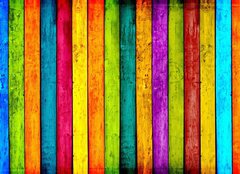 Fototapeta254 x 184  Colorful Wood Planks Background, 254 x 184 cm