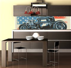 Fototapeta do kuchyn flie 260 x 60, 175066740 - T-shirt or poster design