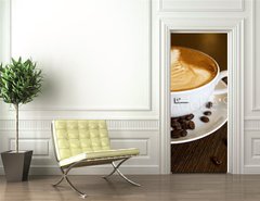 Samolepka na dvee flie 90 x 220, 17629836 - Coffee cup