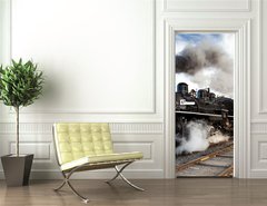 Samolepka na dvee flie 90 x 220  Essex Steam Train, 90 x 220 cm