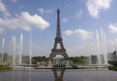 Fototapeta vliesov 145 x 100, 17925542 - The Eiffel tower from Trocadero in Paris