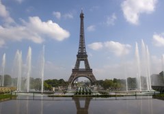 Fototapeta184 x 128  The Eiffel tower from Trocadero in Paris, 184 x 128 cm