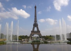 Samolepka flie 200 x 144, 17925542 - The Eiffel tower from Trocadero in Paris