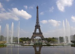 Fototapeta254 x 184  The Eiffel tower from Trocadero in Paris, 254 x 184 cm