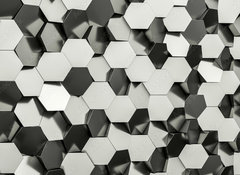 Samolepka flie 100 x 73, 179876377 - hexagon geometric background