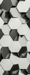 Samolepka na dvee flie 90 x 220, 179876377 - hexagon geometric background