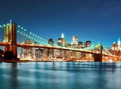 Fototapeta270 x 200  Brooklyn bridge at night, 270 x 200 cm