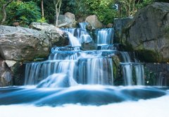 Fototapeta145 x 100  Oriental waterfall landscape, 145 x 100 cm