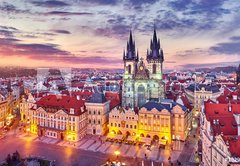 Fototapeta vliesov 145 x 100, 182987757 - Church of our lady before tyn on Old Town Square Prague Czech - Kostel Panny Marie ped tynem na Staromstskm nmst Praha esky