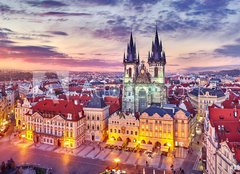 Fototapeta plátno 160 x 116, 182987757 - Church of our lady before tyn on Old Town Square Prague Czech - Kostel Panny Marie před tynem na Staroměstském náměstí Praha česky