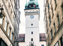 Fototapeta pltno 160 x 116, 183153553 - Old town hall in Brno, Czech republic, blue filter - Star radnice v Brn, esk republika, modr filtr