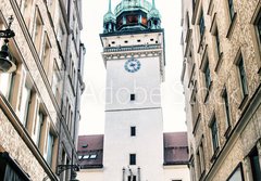 Fototapeta papr 184 x 128, 183153553 - Old town hall in Brno, Czech republic, blue filter