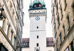 Fototapeta papr 184 x 128, 183153553 - Old town hall in Brno, Czech republic, blue filter - Star radnice v Brn, esk republika, modr filtr