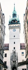 Samolepka na dvee flie 90 x 220  Old town hall in Brno, Czech republic, blue filter, 90 x 220 cm