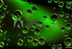 Fototapeta vliesov 145 x 100, 1843178 - green bubbles