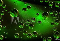Fototapeta pltno 174 x 120, 1843178 - green bubbles