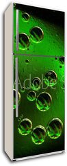 Samolepka na lednici flie 80 x 200, 1843178 - green bubbles