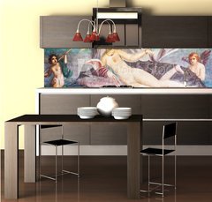 Fototapeta do kuchyn flie 260 x 60  Mars fresco in Pompeii House Italy, 260 x 60 cm