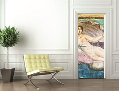 Samolepka na dvee flie 90 x 220  Mars fresco in Pompeii House Italy, 90 x 220 cm