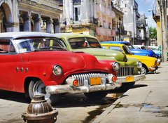 Fototapeta vliesov 100 x 73, 18821372 - Colorful Havana cars