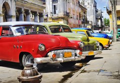 Fototapeta papr 184 x 128, 18821372 - Colorful Havana cars