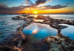 Fototapeta145 x 100  Pools at Maori Bay, 145 x 100 cm