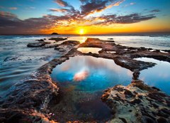 Fototapeta200 x 144  Pools at Maori Bay, 200 x 144 cm