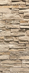Samolepka na dvee flie 90 x 220, 191347101 - Schne Klinkerfassade im Panoramaformat