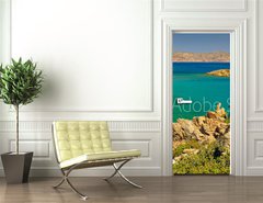 Samolepka na dvee flie 90 x 220, 19180487 - Turquoise bay