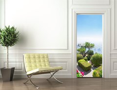 Samolepka na dvee flie 90 x 220  Capri island, Italy, 90 x 220 cm