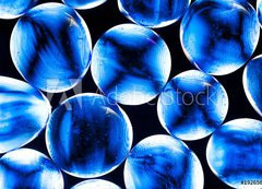 Samolepka flie 200 x 144, 19265603 - blue gass beads - modr plynov korlky