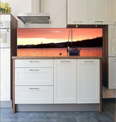 Fototapeta do kuchyn flie 180 x 60, 19341133 - Sunset in the background