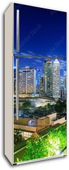 Samolepka na lednici flie 80 x 200  Eleveted, night view of Makati, the business district of Metro Manila, Philippines, 80 x 200 cm