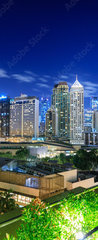 Samolepka na dvee flie 90 x 220  Eleveted, night view of Makati, the business district of Metro Manila, Philippines, 90 x 220 cm