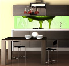 Fototapeta do kuchyně fólie 260 x 60, 1949563 - lemon juice - citronová šťáva